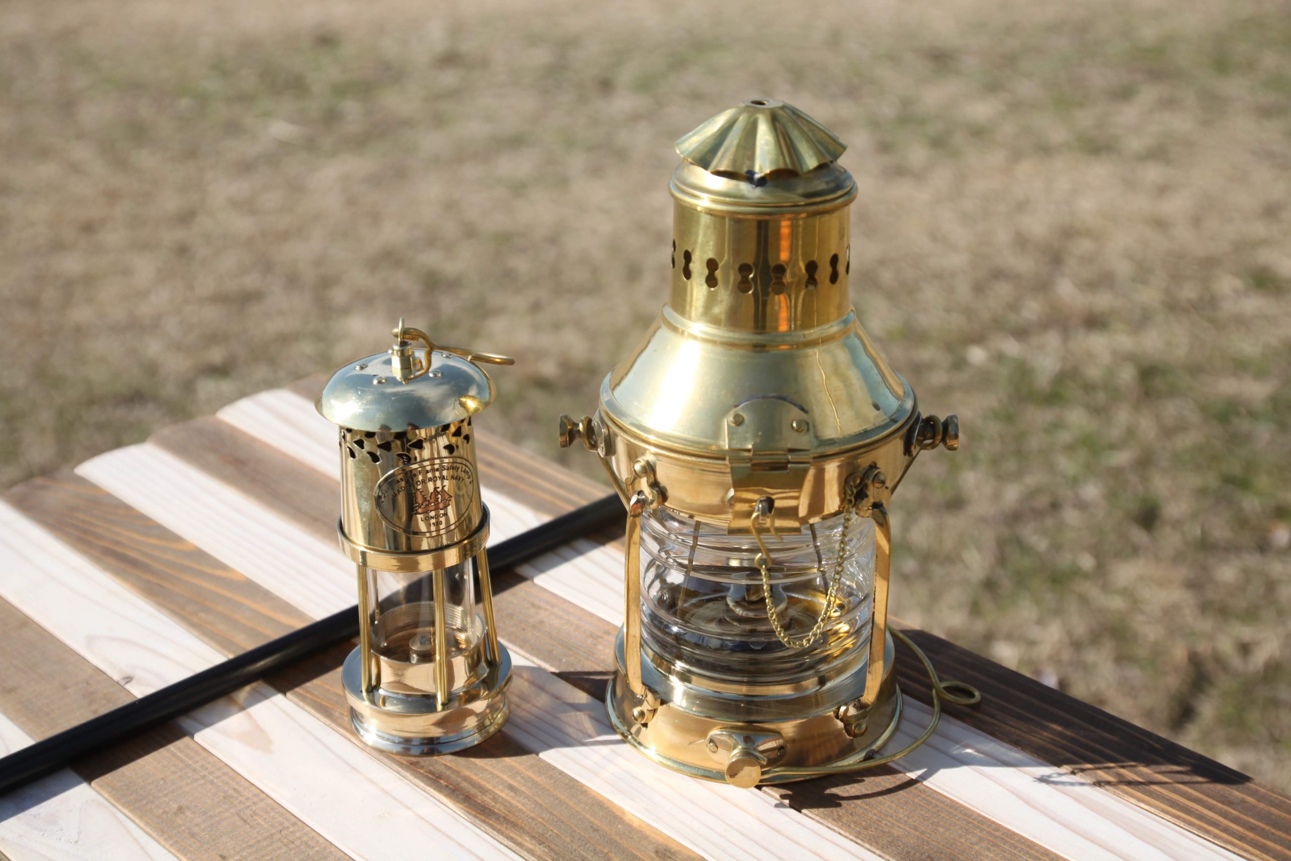 Brass Oil Ship Lantern 17cm(真鍮オイルランタン シップランプ 船灯