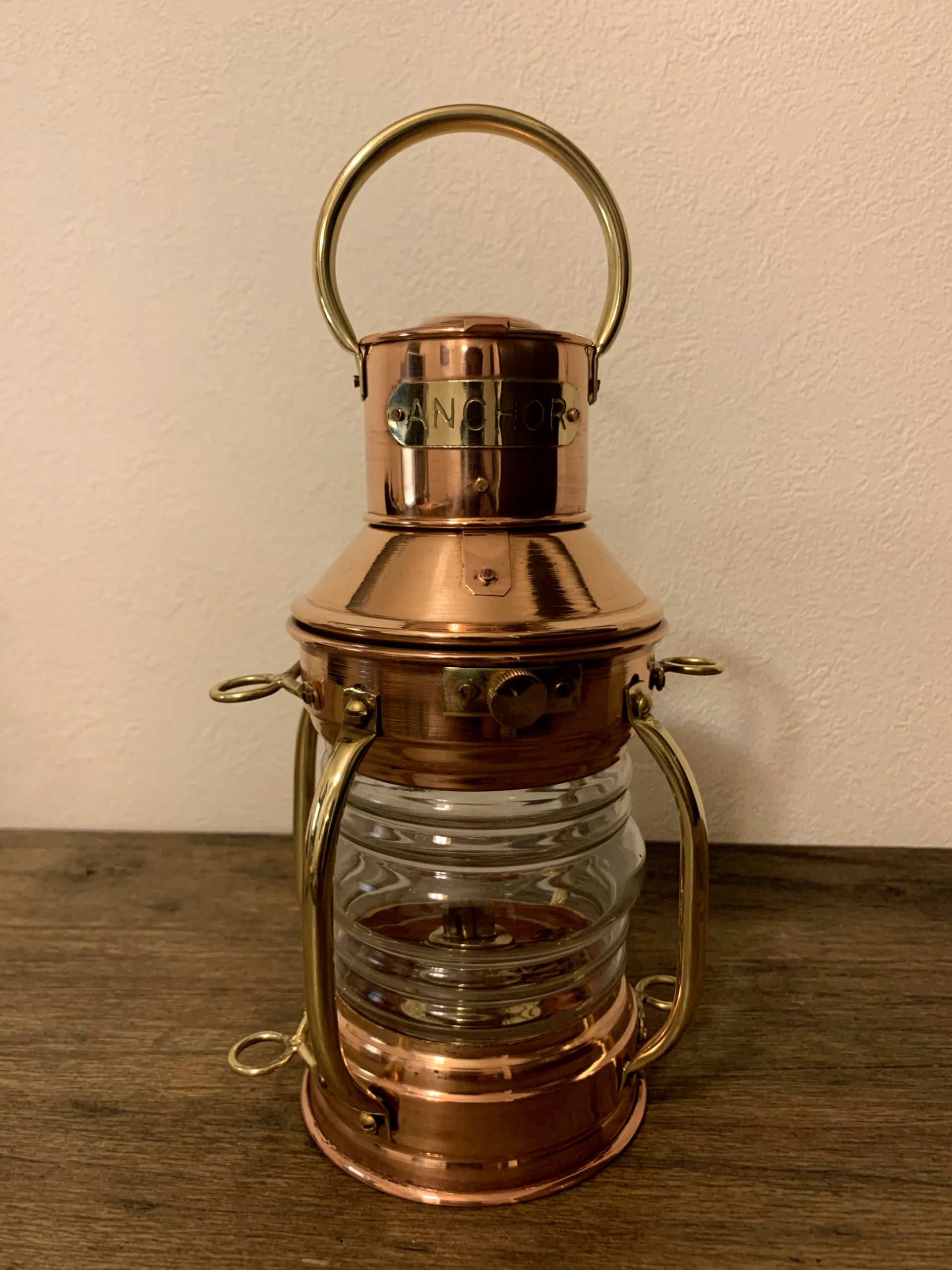 Copper Oil Ship Lantern 18.5cm(銅オイルランタン シップランプ 船灯